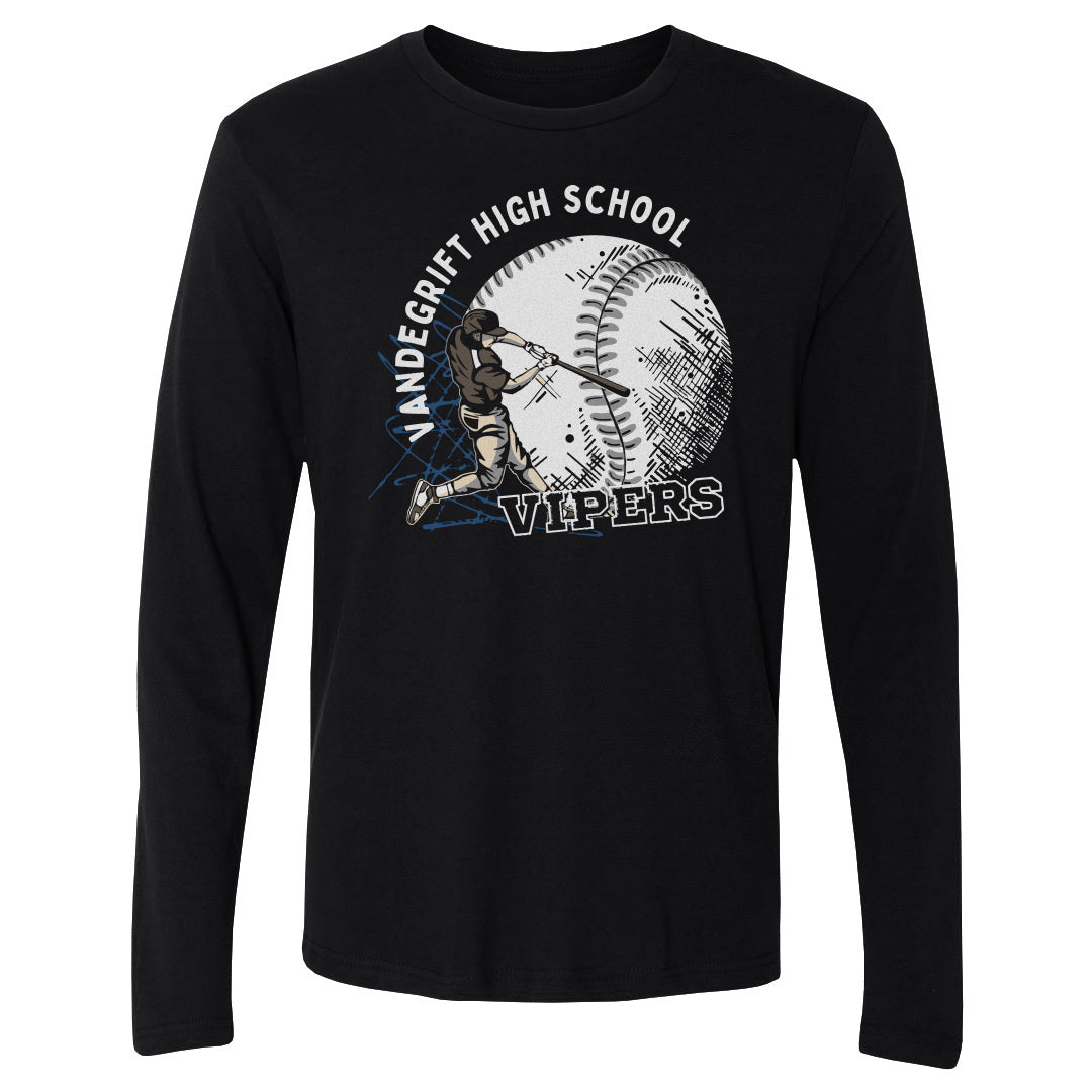 Adult Long Sleeve Tee Vandegrift High School Baseball