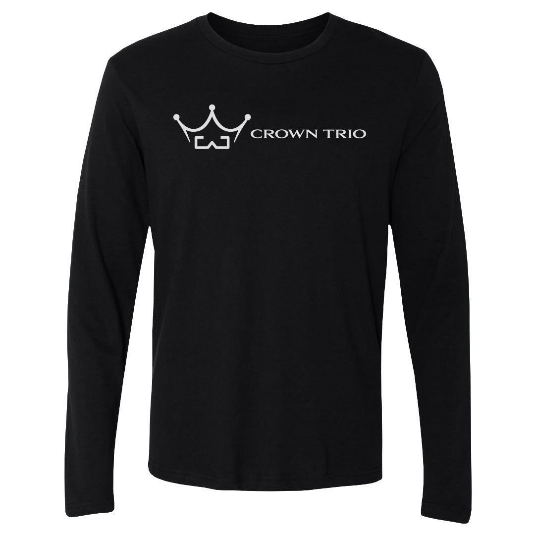 Men's Long Sleeve Tee Crown Trio Logo Horizontal
