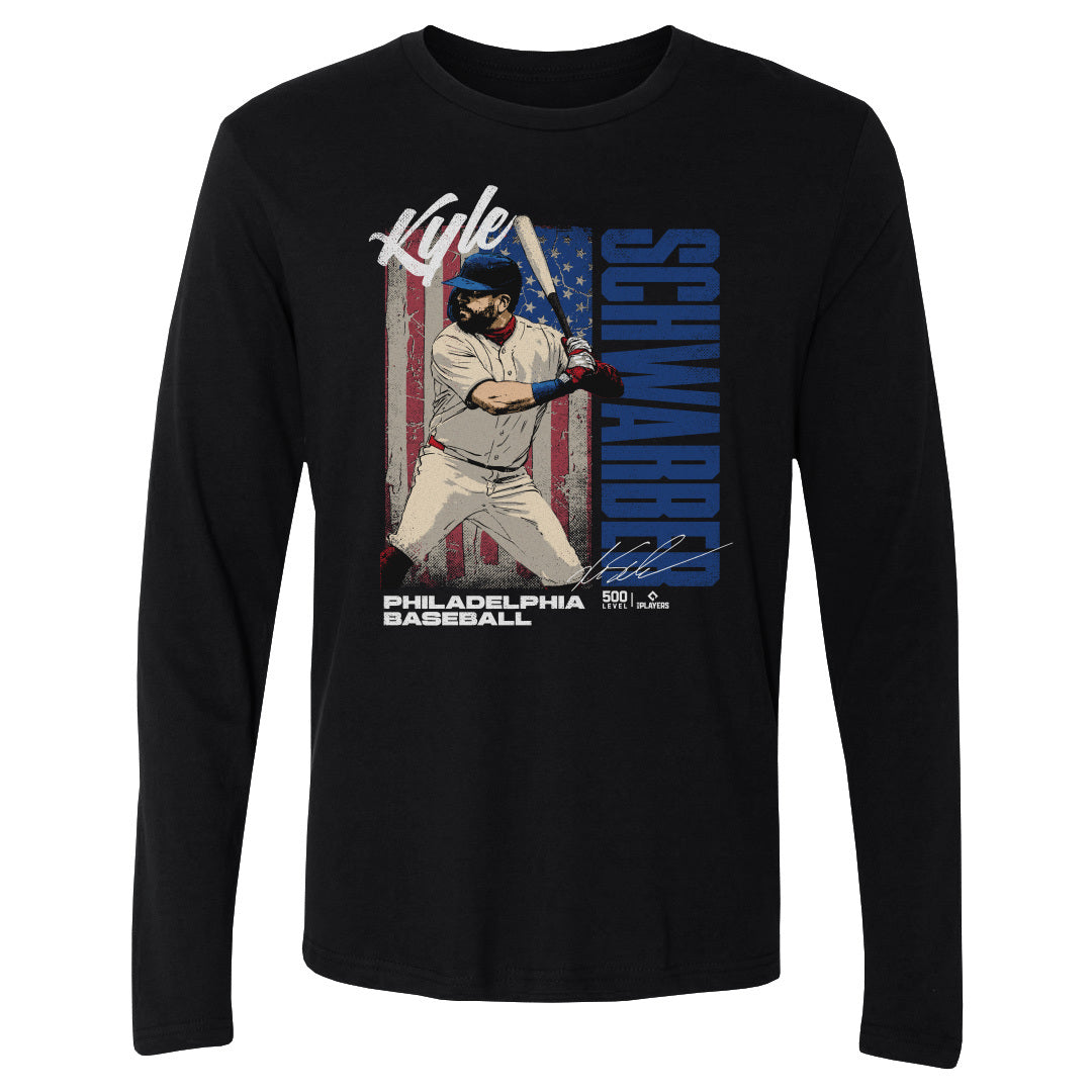 Kyle Schwarber Philadelphia USA Flag WHT