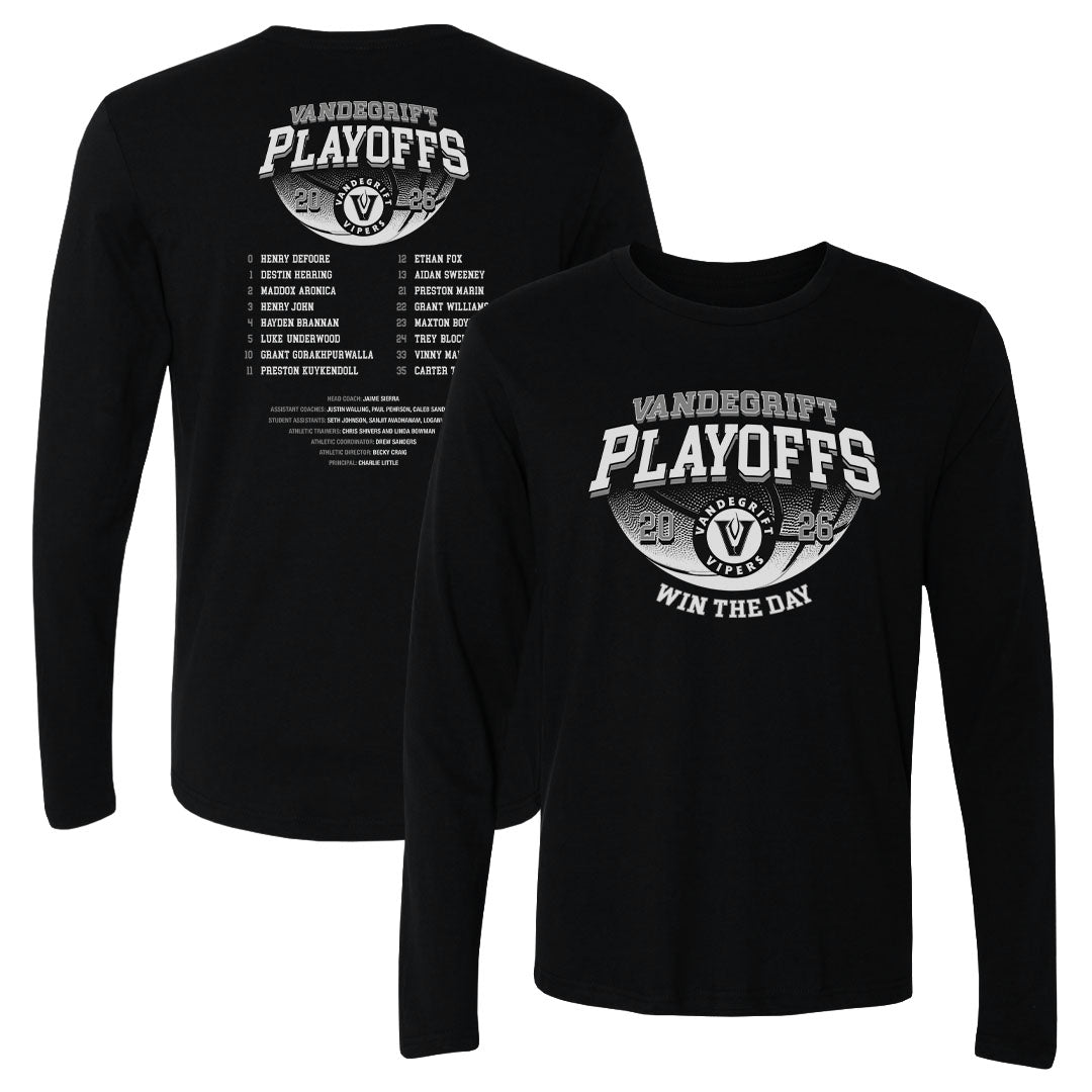 Adult Long Sleeve Tee Vandegrift 2026 Playoffs
