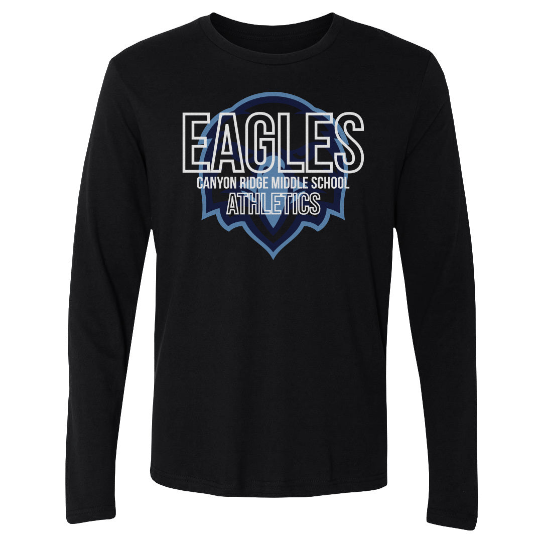 Men's Long Sleeve Tee Canyon Ridge Athletics Outline