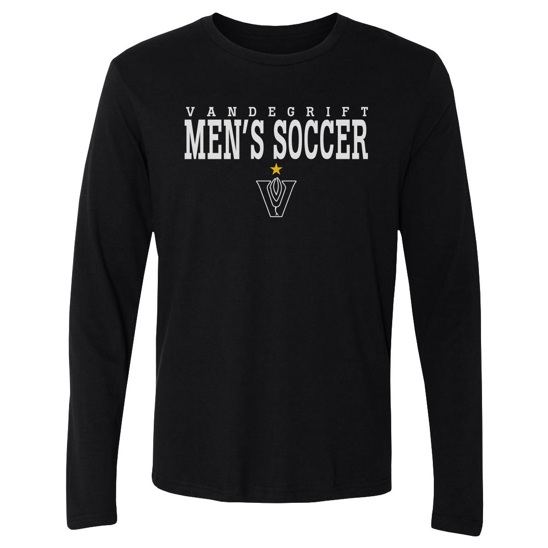 Adult Long Sleeve Tee Gold Star Black