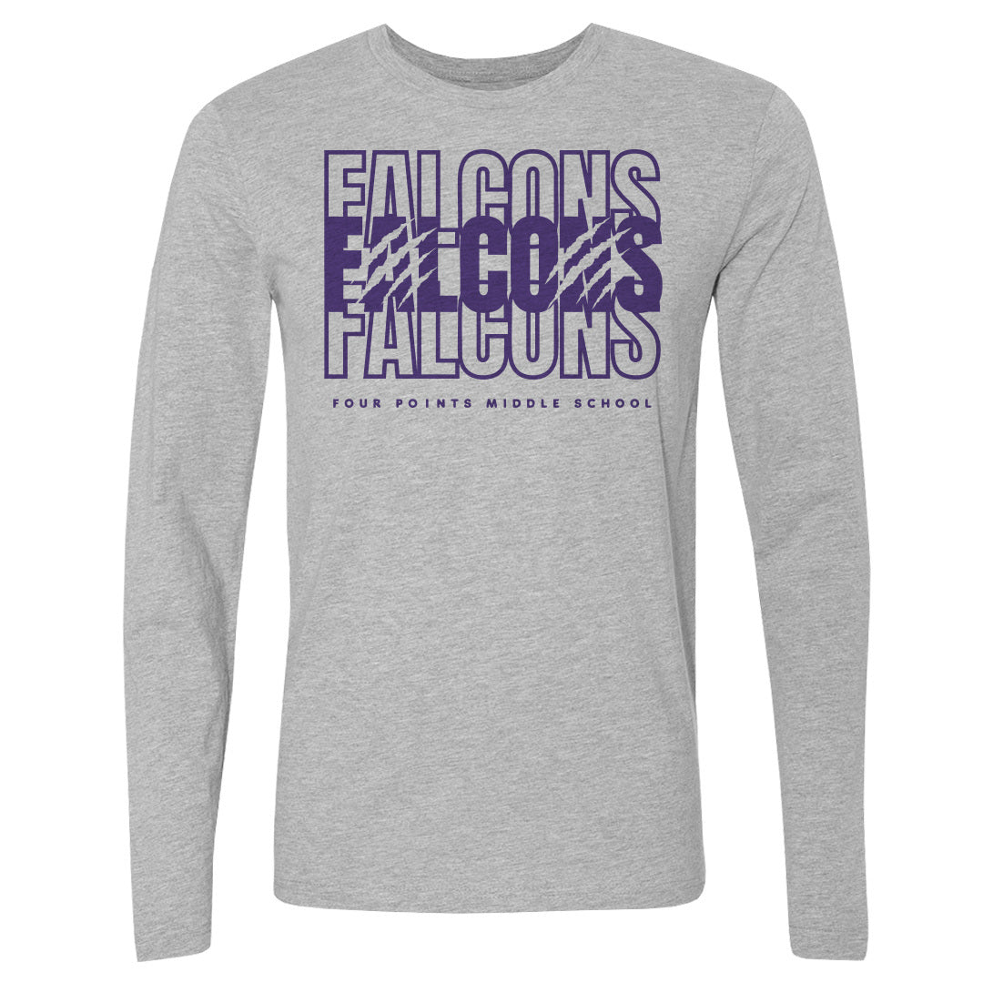 Adult Long Sleeve Tee Four Points Falcons Repeat