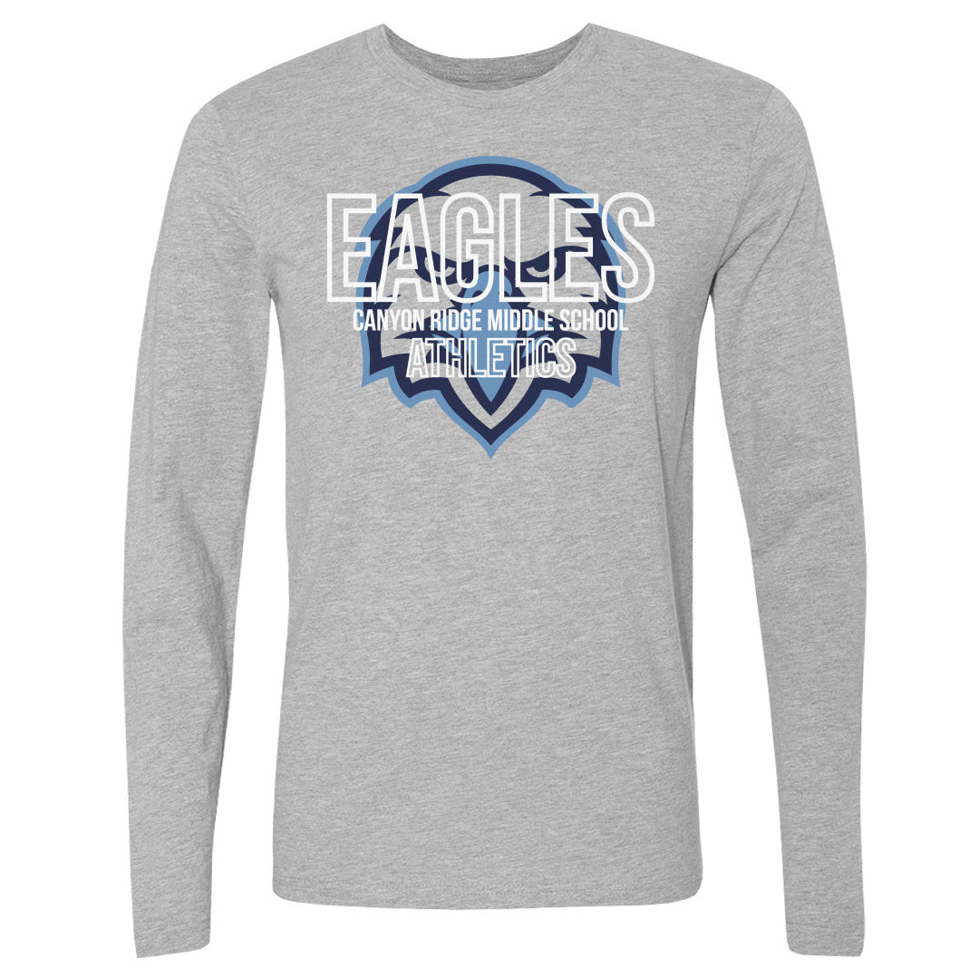 Men's Long Sleeve Tee Canyon Ridge Athletics Outline