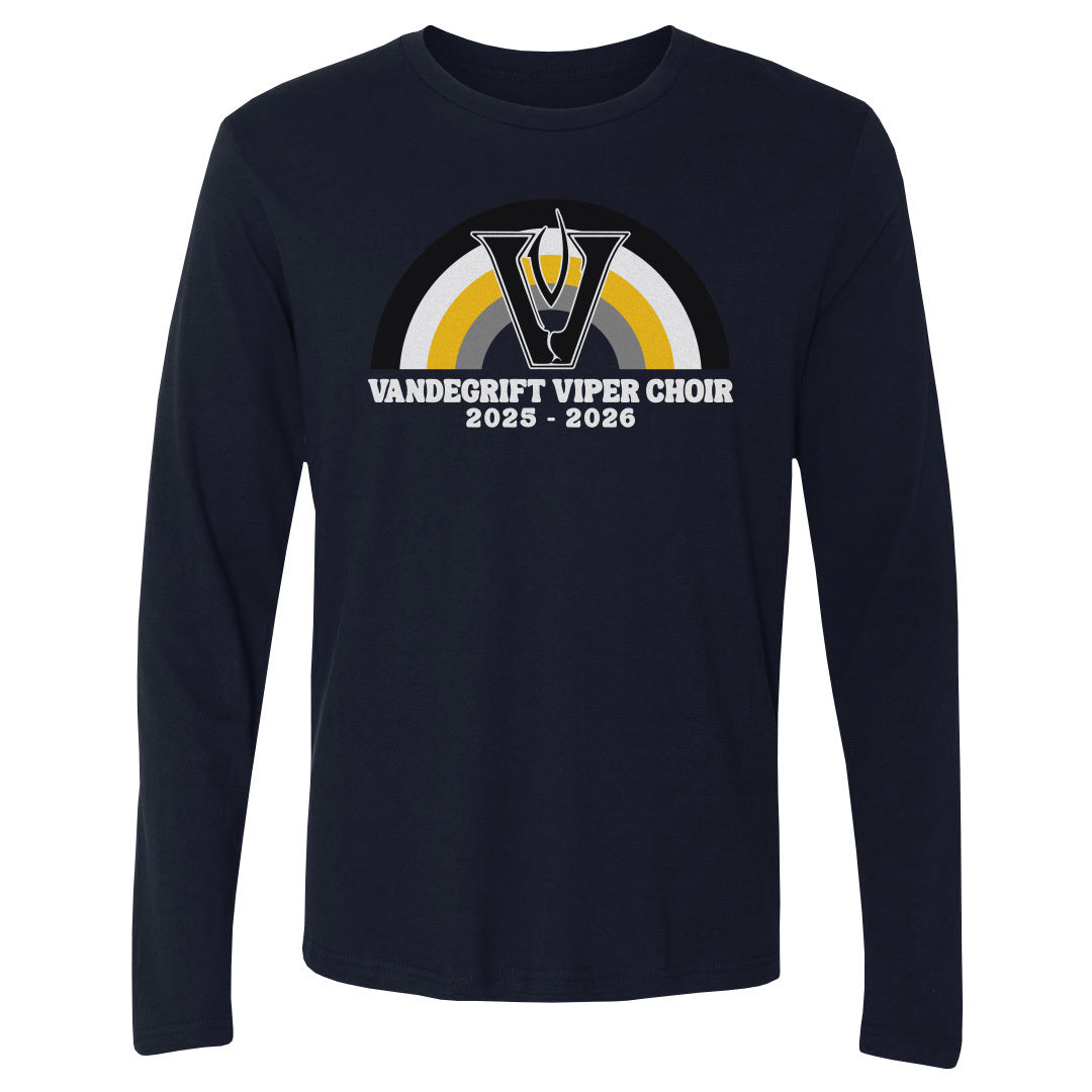 Adult Long Sleeve Tee Yellow Rainbow