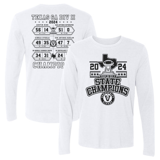 Men's Long Sleeve Tee Vandegrift State Champions