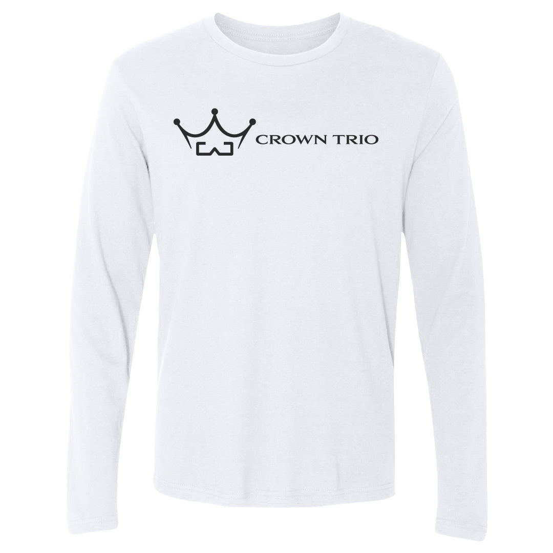 Men's Long Sleeve Tee Crown Trio Logo Horizontal
