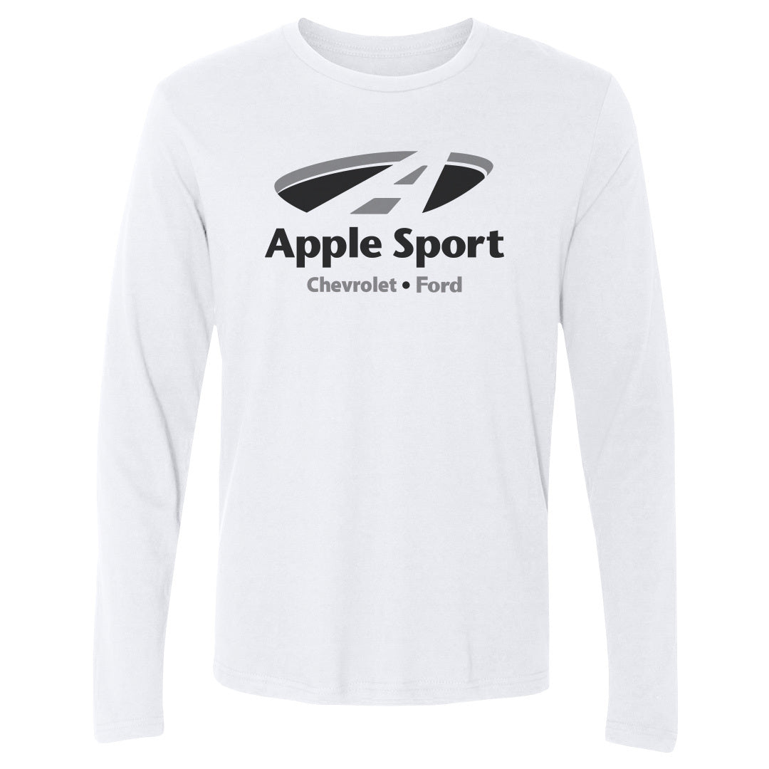 Adult Long Sleeve Tee Apple Sport Chevy/Ford BLK Logo