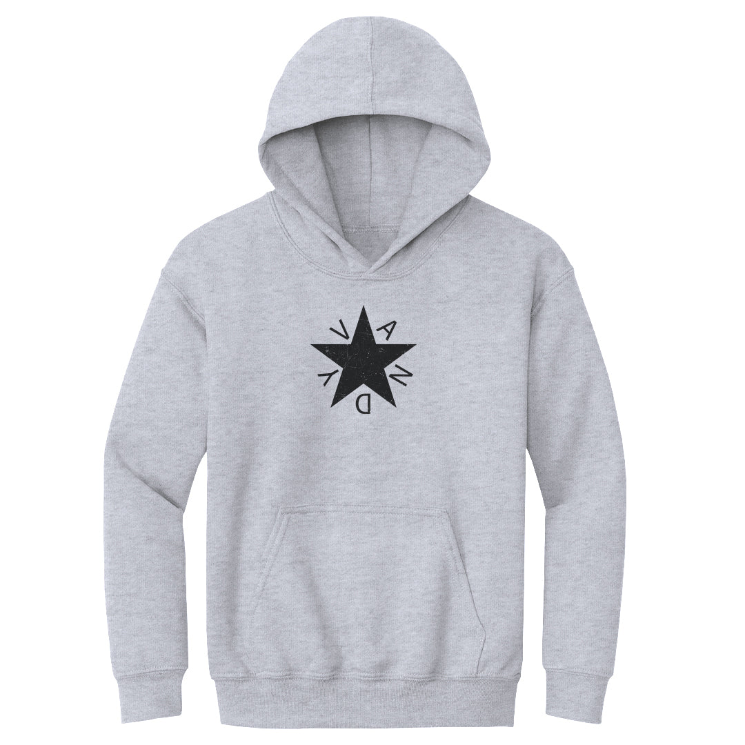 Youth Hoodie Vandy Star - On White & Gray