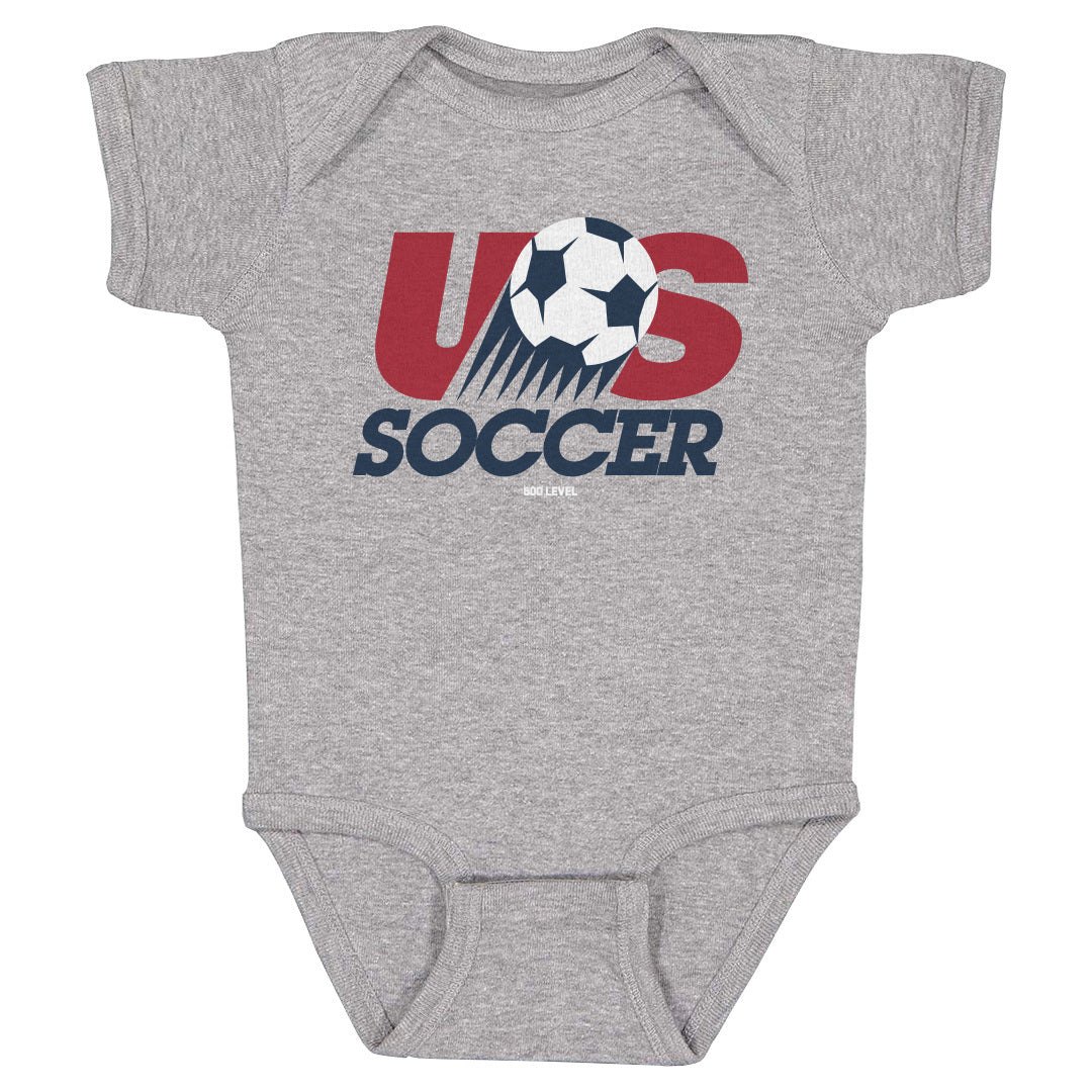 Infant Onesie U.S. Soccer Retro Logo WHT