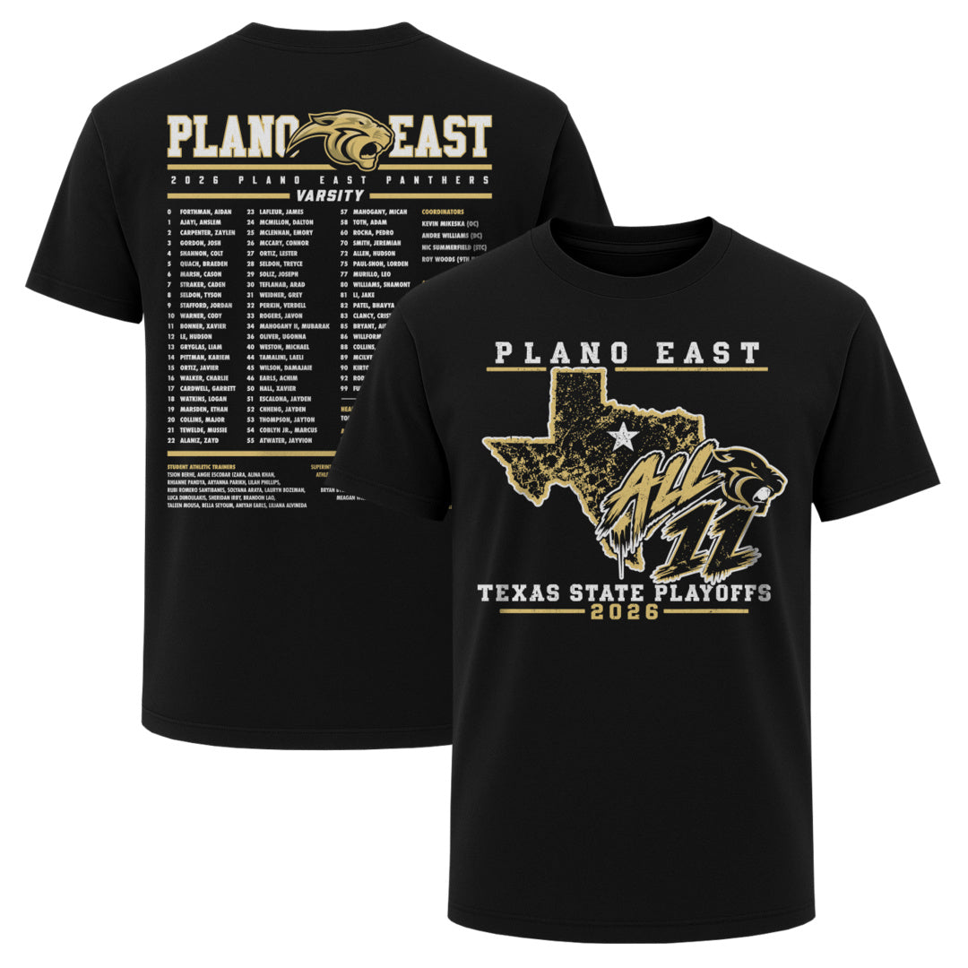 Roster Adult Oversized Tee Playoffs 2026 Plano East