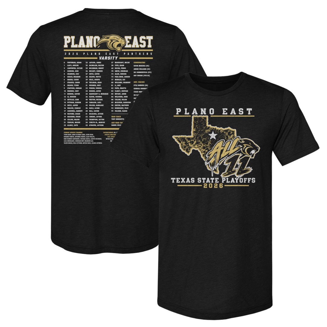 Roster Adult Premium Tee Playoffs 2026 Plano East