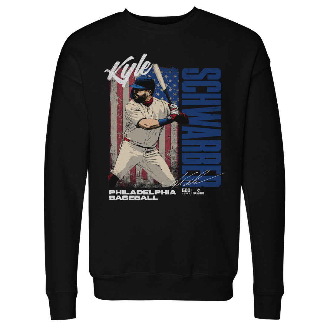Kyle Schwarber Philadelphia USA Flag WHT