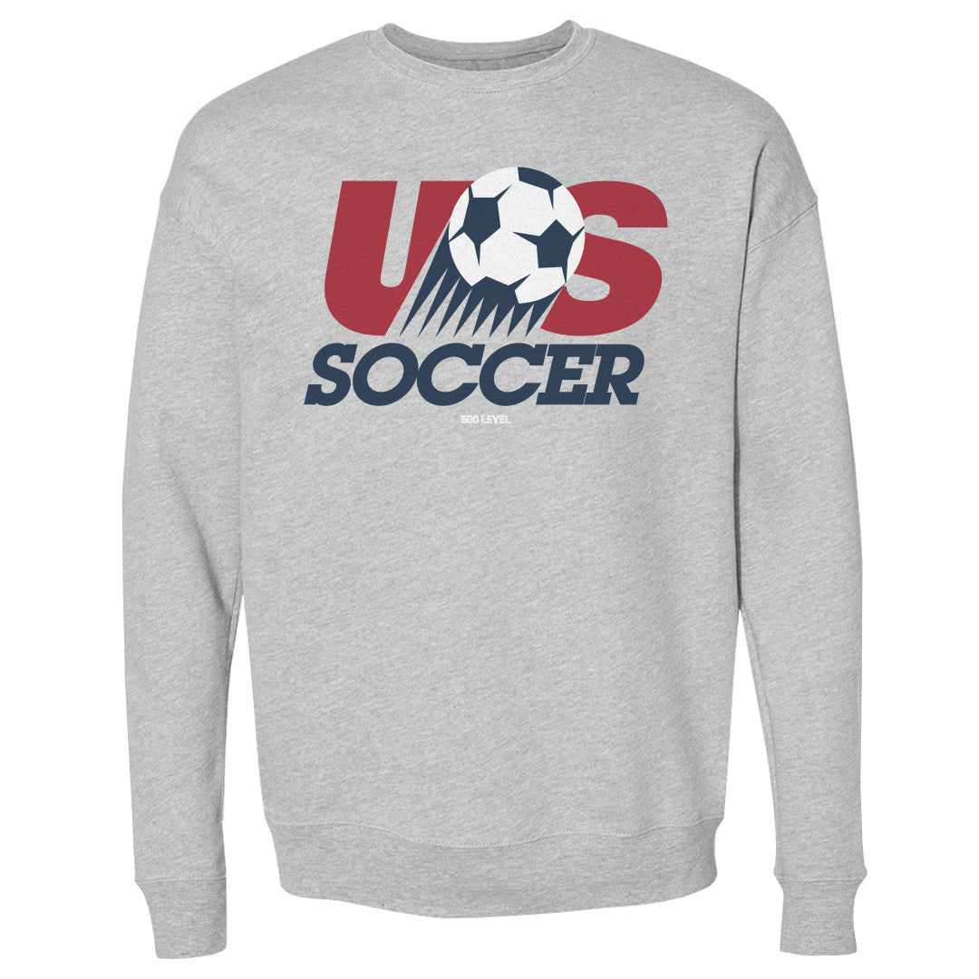 Adult Sweatshirt U.S. Soccer Retro Logo WHT