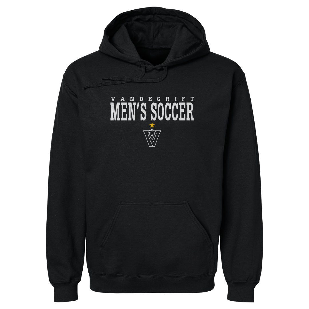 Adult Hoodie Gold Star Black