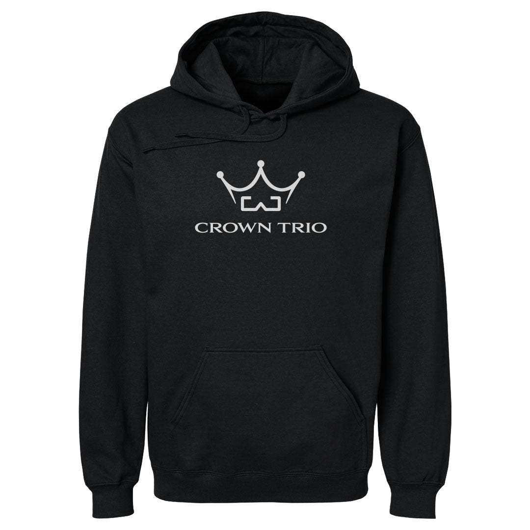 Men's Hoodie Crown Trio Logo Stacked