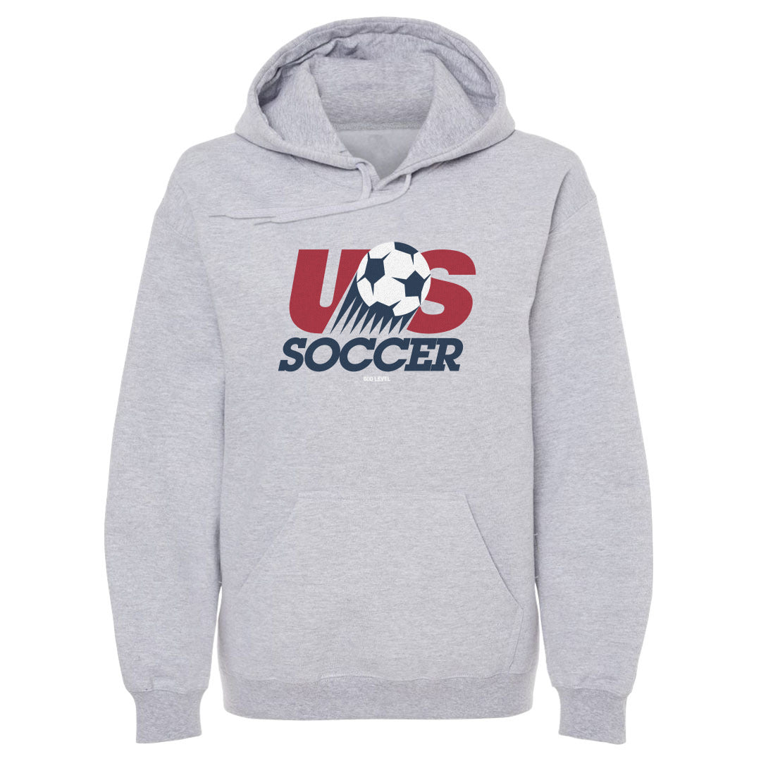 Adult Hoodie U.S. Soccer Retro Logo WHT