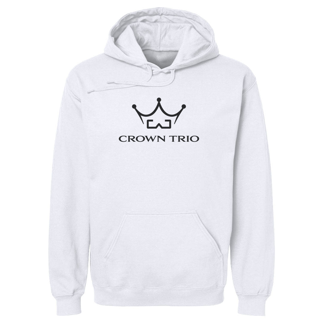 Men's Hoodie Crown Trio Logo Stacked
