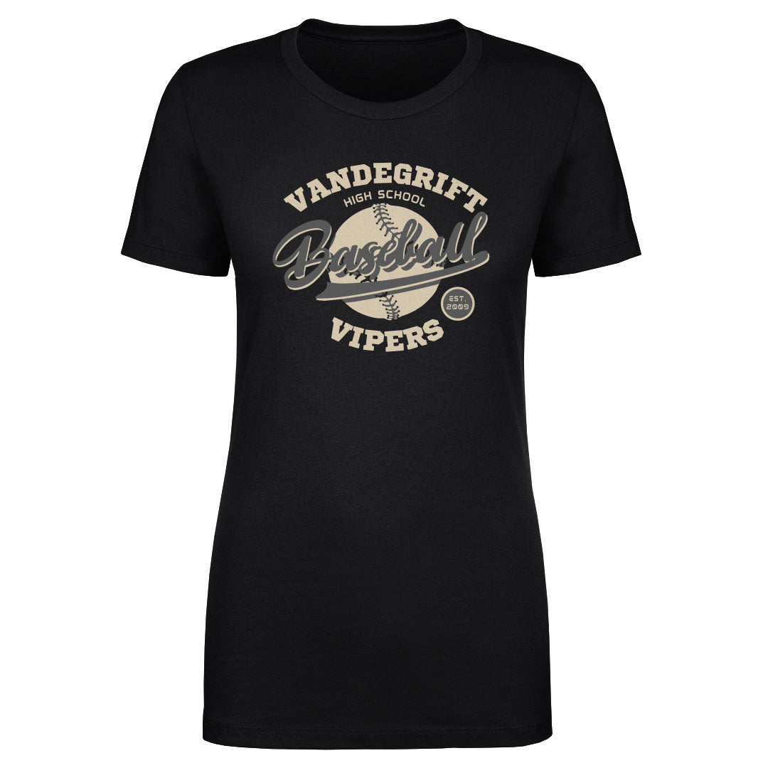Women's Tee Vandegrift Baseball Script