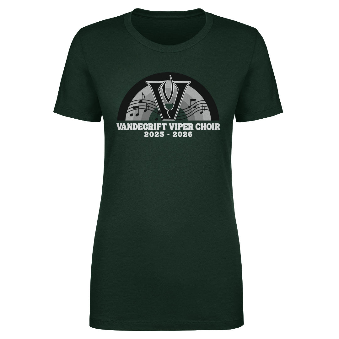 Women's Tee Viper Choir Rainbow Notes