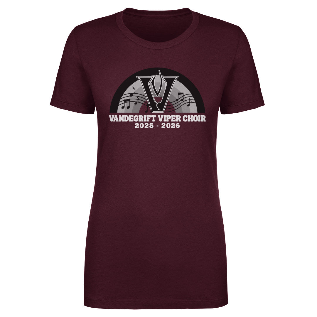 Women's Tee Viper Choir Rainbow Notes