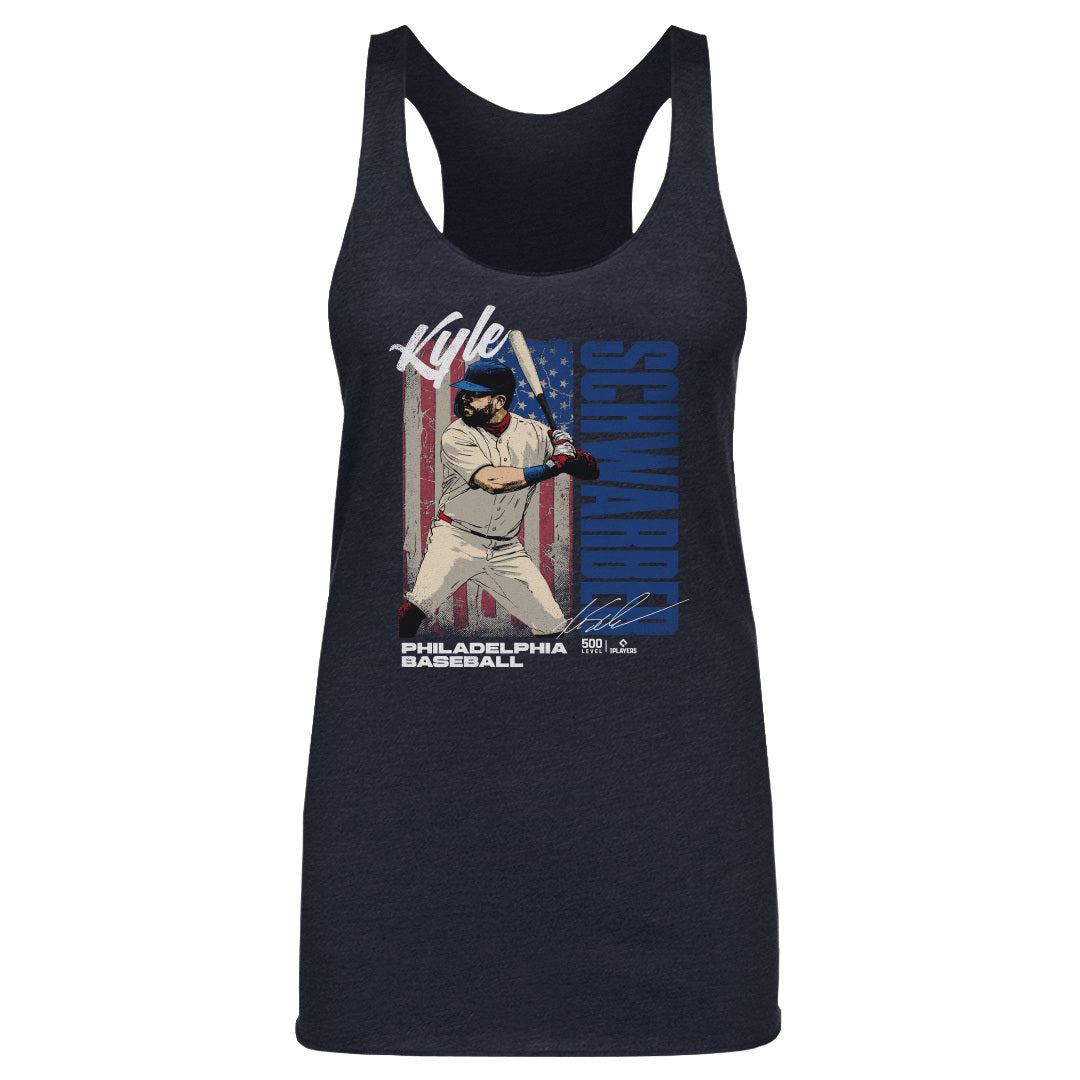 Kyle Schwarber Philadelphia USA Flag WHT