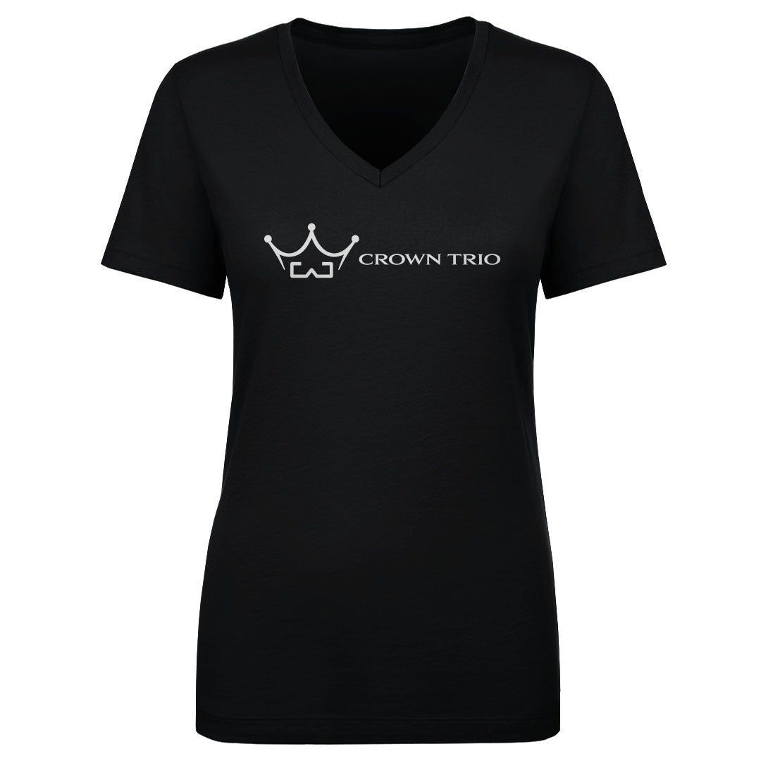 Women's V-Neck Crown Trio Logo Horizontal