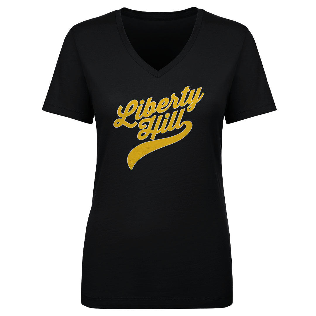 Women's V Neck Liberty Hill Script