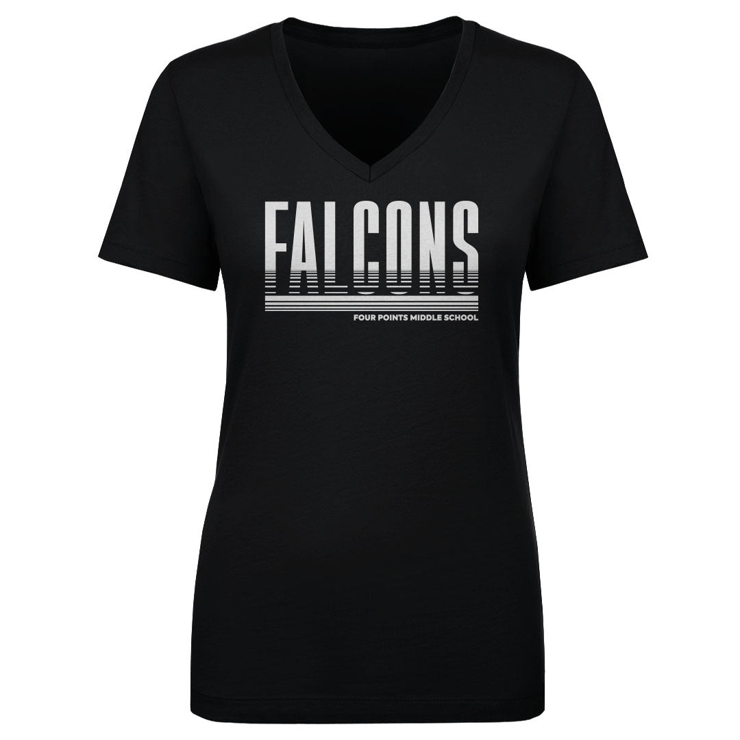 Women's V Neck Four Points Bars