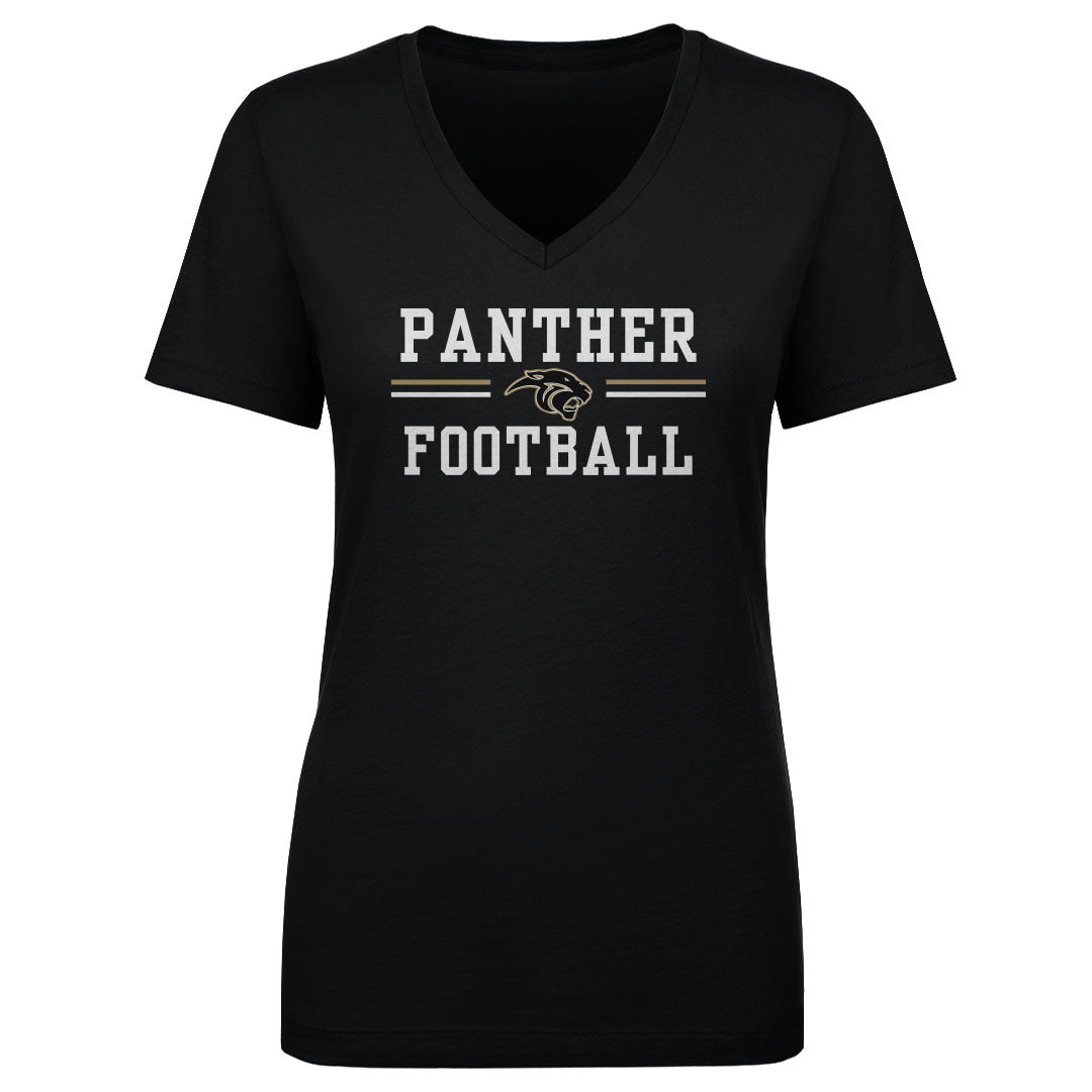 Women's V Neck Plano East Football B2603