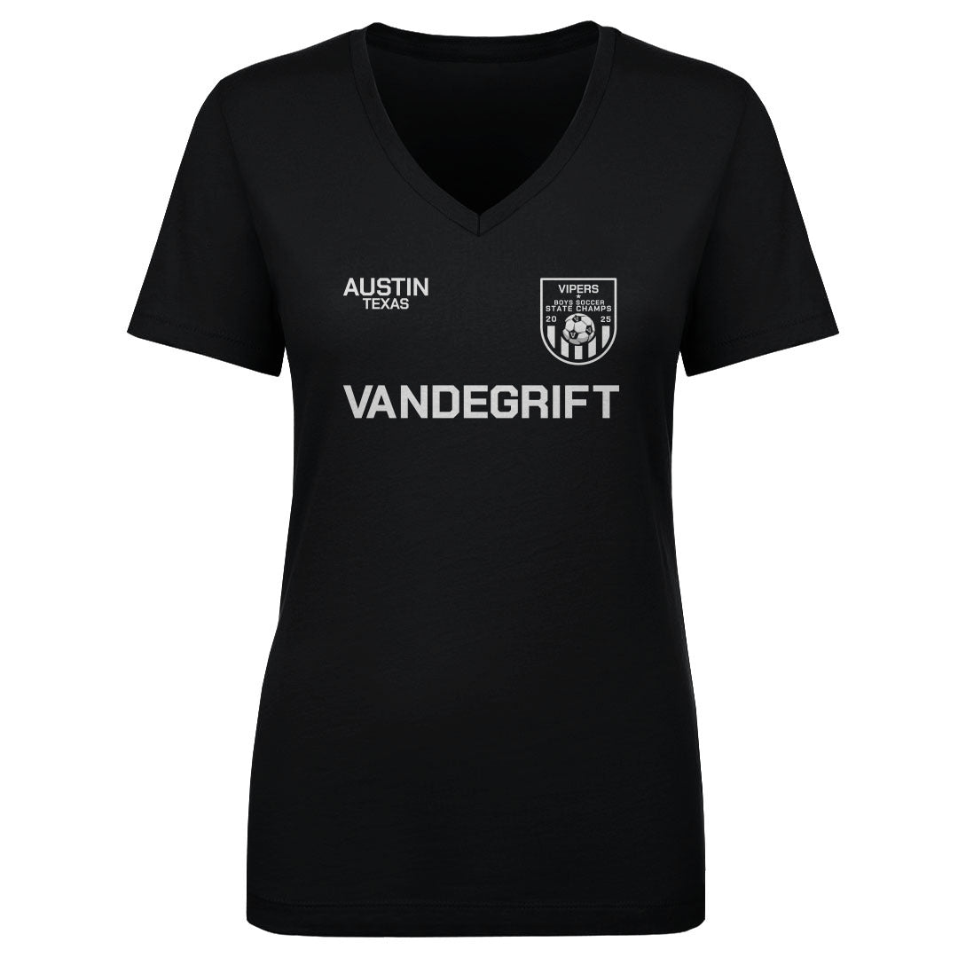 Women's V Neck Soccer State Champs 2025 Patch