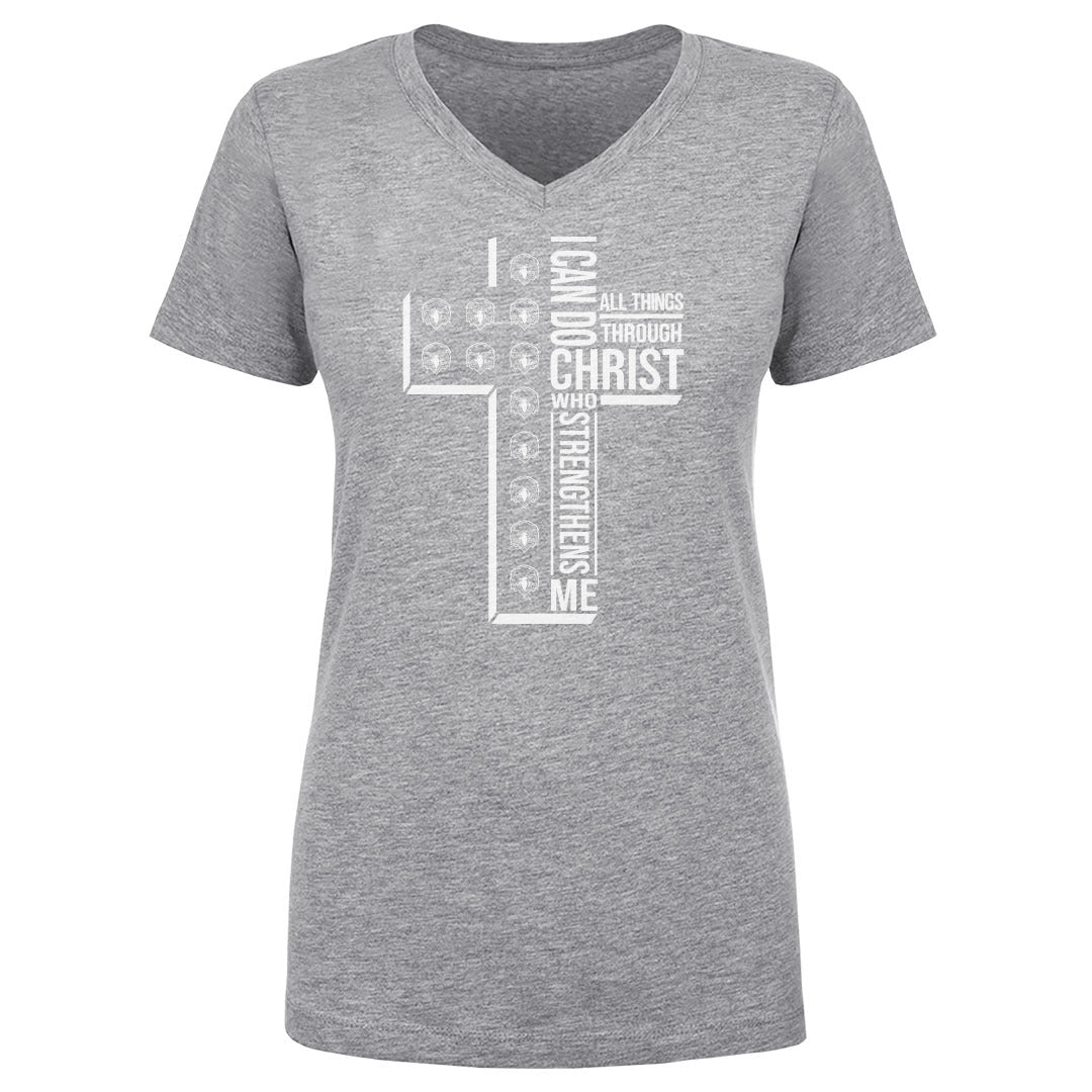 Women's V Neck Canyon Ridge Cross