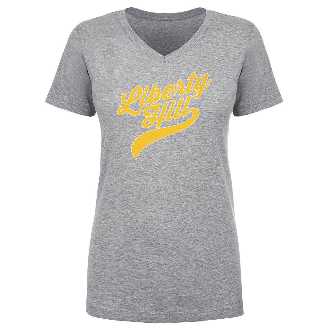 Women's V Neck Liberty Hill Script