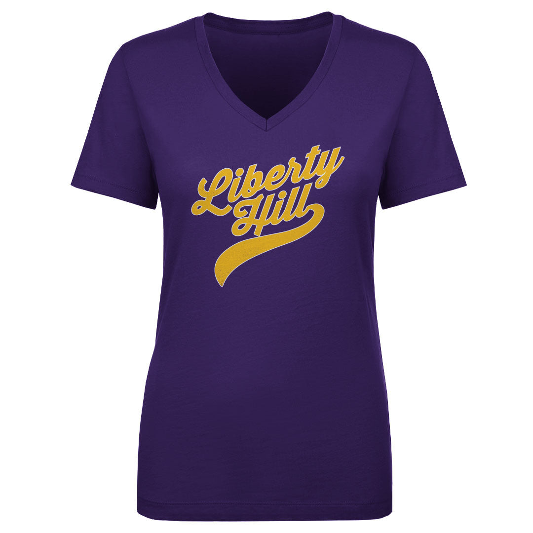 Women's V Neck Liberty Hill Script