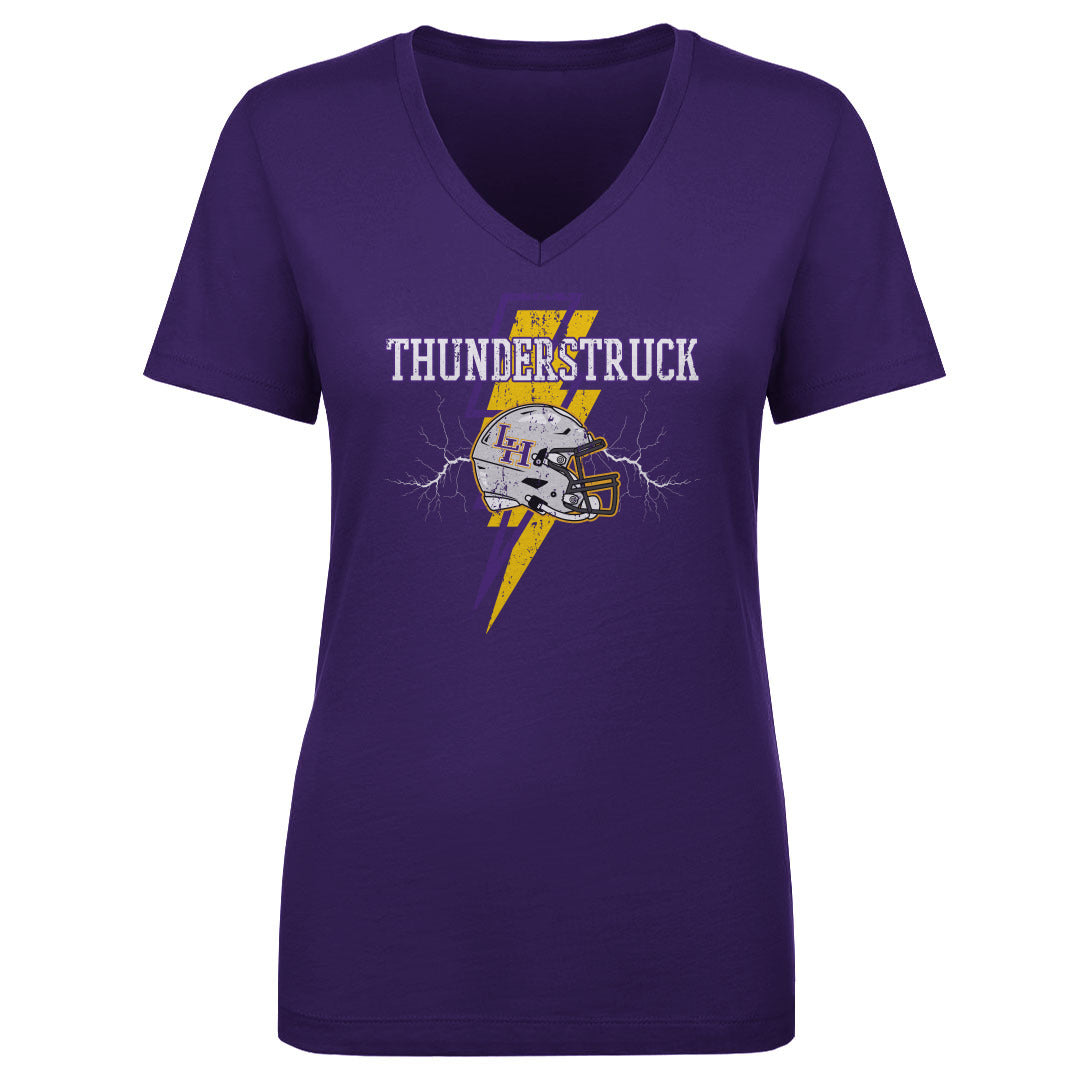 Women's V Neck Thunderstruck