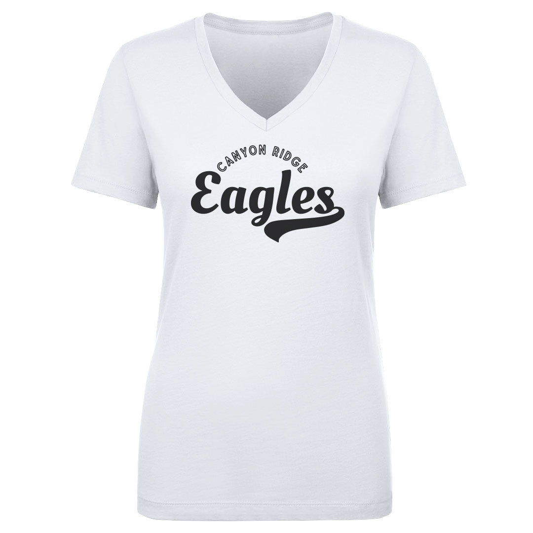 Women's V Neck Canyon Ridge Eagle Tail