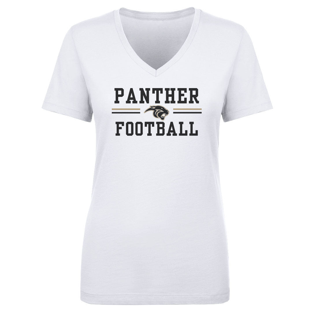 Women's V Neck Plano East Football W2603