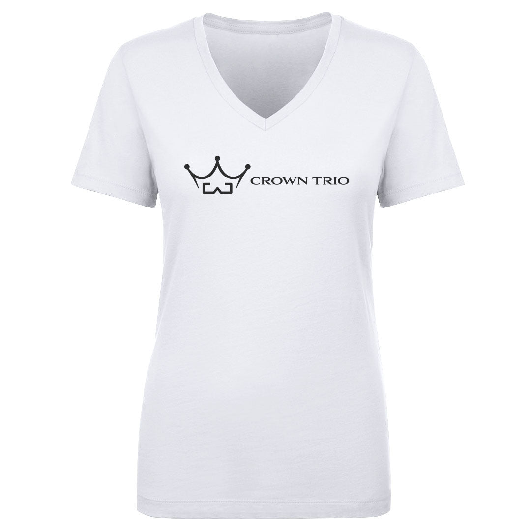 Women's V-Neck Crown Trio Logo Horizontal