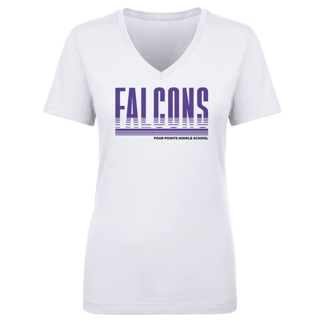 Women's V Neck Four Points Bars