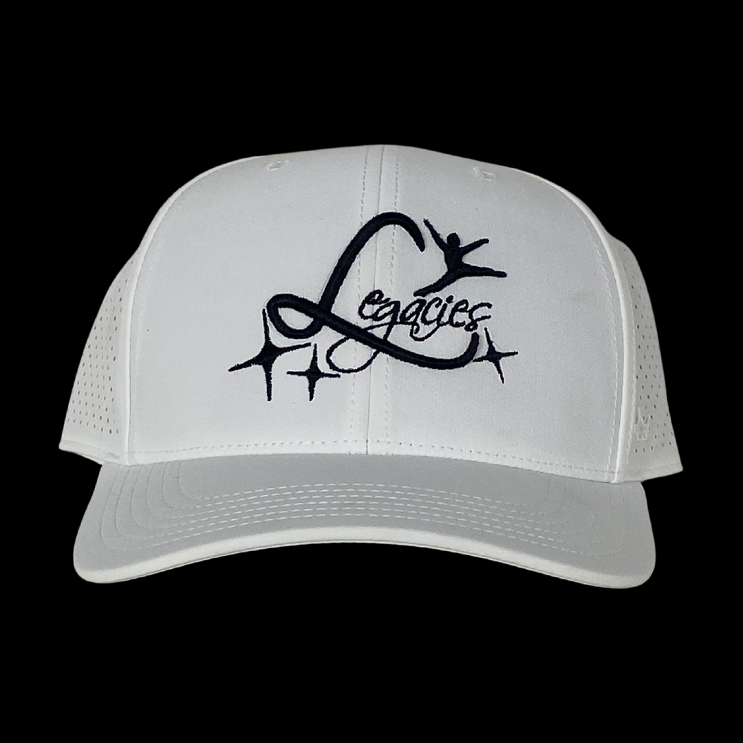 Crown Trio King Series Curved White Hat w/ Legacies Logo