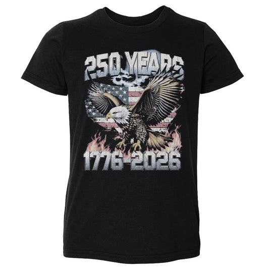 Toddler Tee USA America 250 Years Eagle Flag WHT