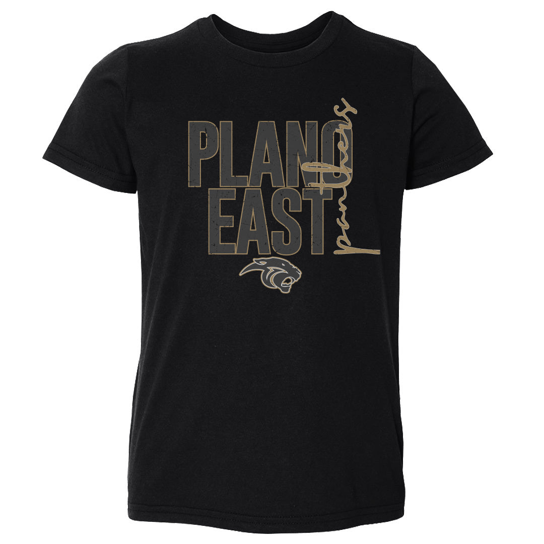 Toddler Tee Plano East Panthers Vertical Cursive