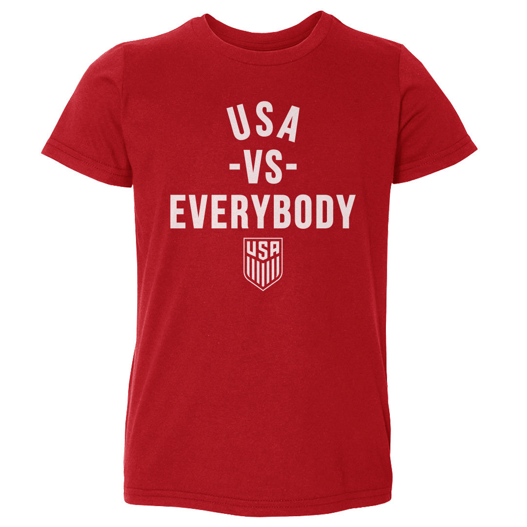 Toddler Tee U.S. Soccer Vs. Everybody WHT