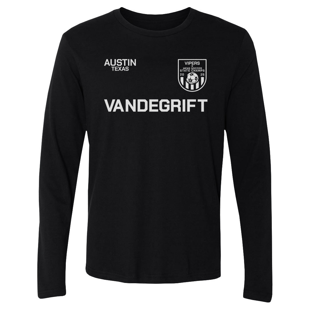 Adult Long Sleeve Tee Soccer State Patch