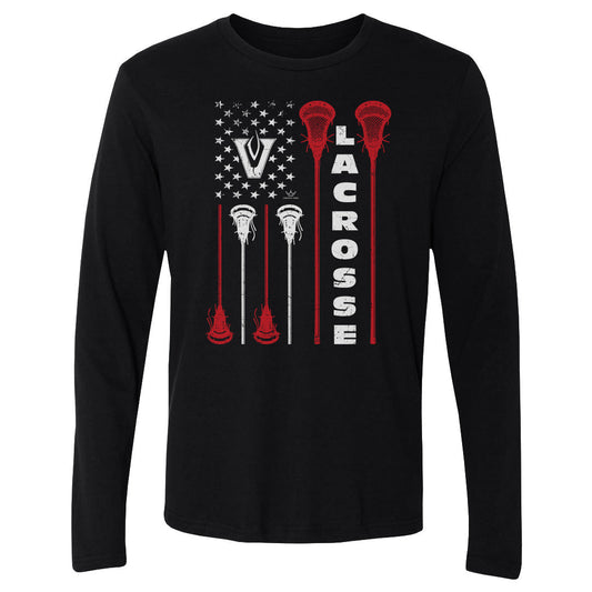 Men's Long Sleeve Tee Vipers Lacrosse American Flag