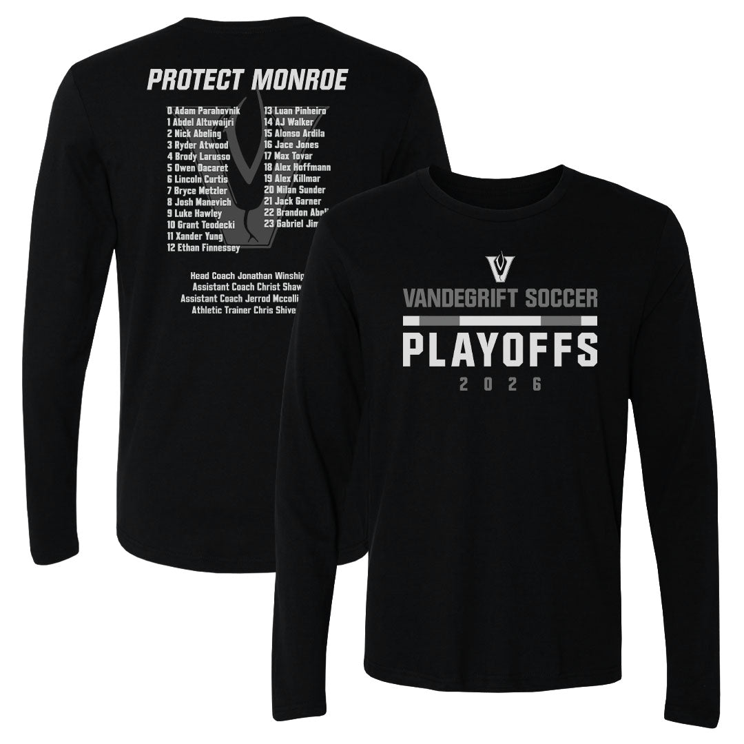 Adult Long Sleeve Tee Vandegrift Men's Soccer Playoffs