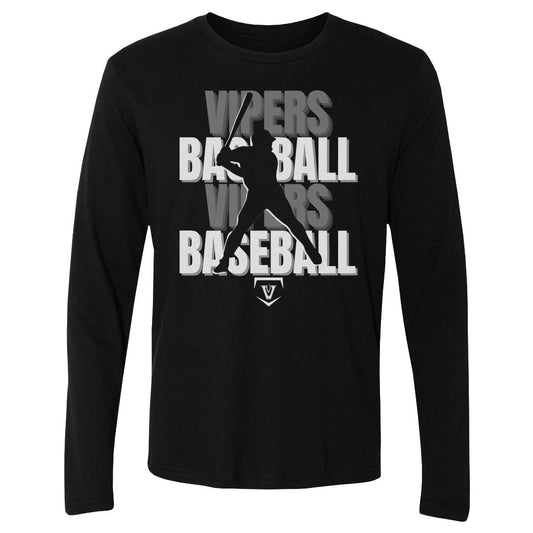 Adult Long Sleeve Tee Vandegrift Baseball Silhouette