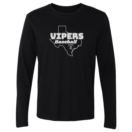 Adult Long Sleeve Tee Vandegrift Baseball Texas