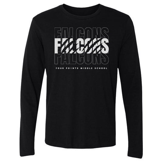 Adult Long Sleeve Tee Four Points Falcons Repeat