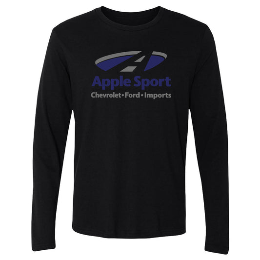Adult Long Sleeve Tee Apple Sport Chevy/Ford/Imports BLK
